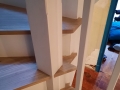 Détail d'un escalier type américain en chêne