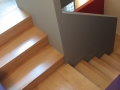 Escalier en hêtre avec structure en MDF et pin à peindre