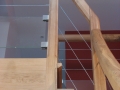 Escalier anglais en chêne vernis incolore